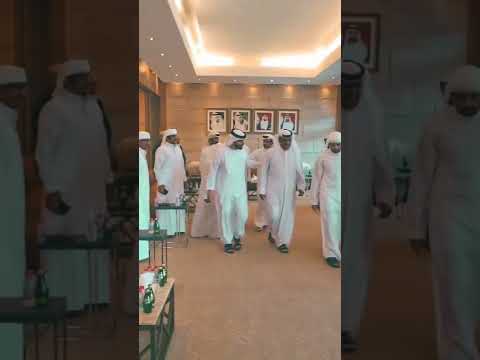  قدم سمو الشيخ حمدان بن محمد بن راشد آل مكتوم، ولي عهد دبي، يرافقه سمو الشيخ منصور بن محمد بن راشد