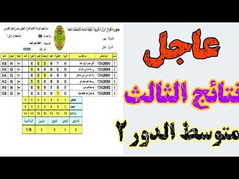 نتائج الثالث متوسط الدور الثاني + نسبه النجاح وخبر مفرح لطلاب