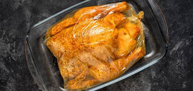 طريقة طهي الدجاج في الأكياس الحرارية