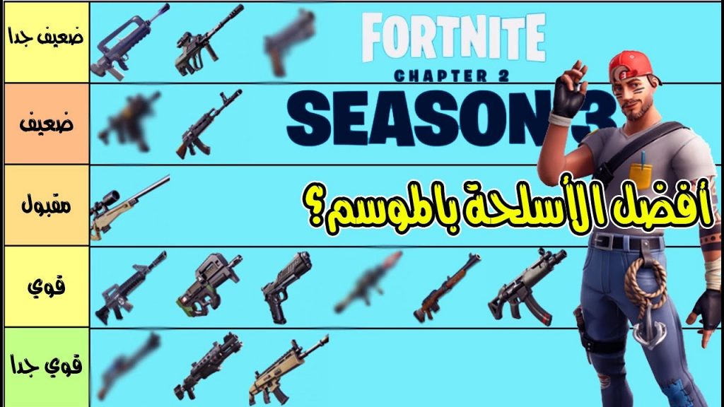 أسلحة فورت نايت