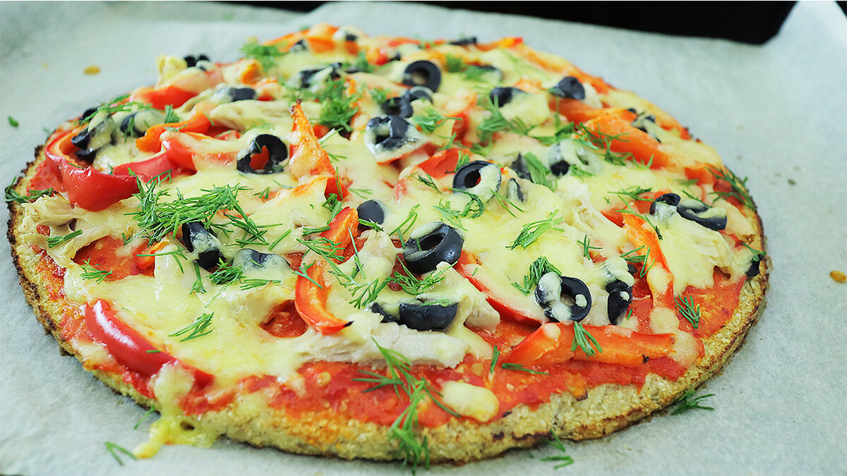 بيتزا صحية Healthy pizza  بدون دقيق جميع العناصر الغذائية في وجبة واحدة