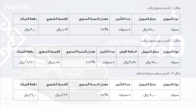 سيارات بدون دفعه اولى