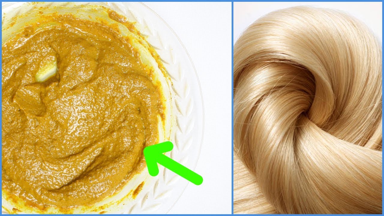 صبغ الشعر اصفر بالكركم منزليًا في المنزل بسهولة وبأقل تكلفة