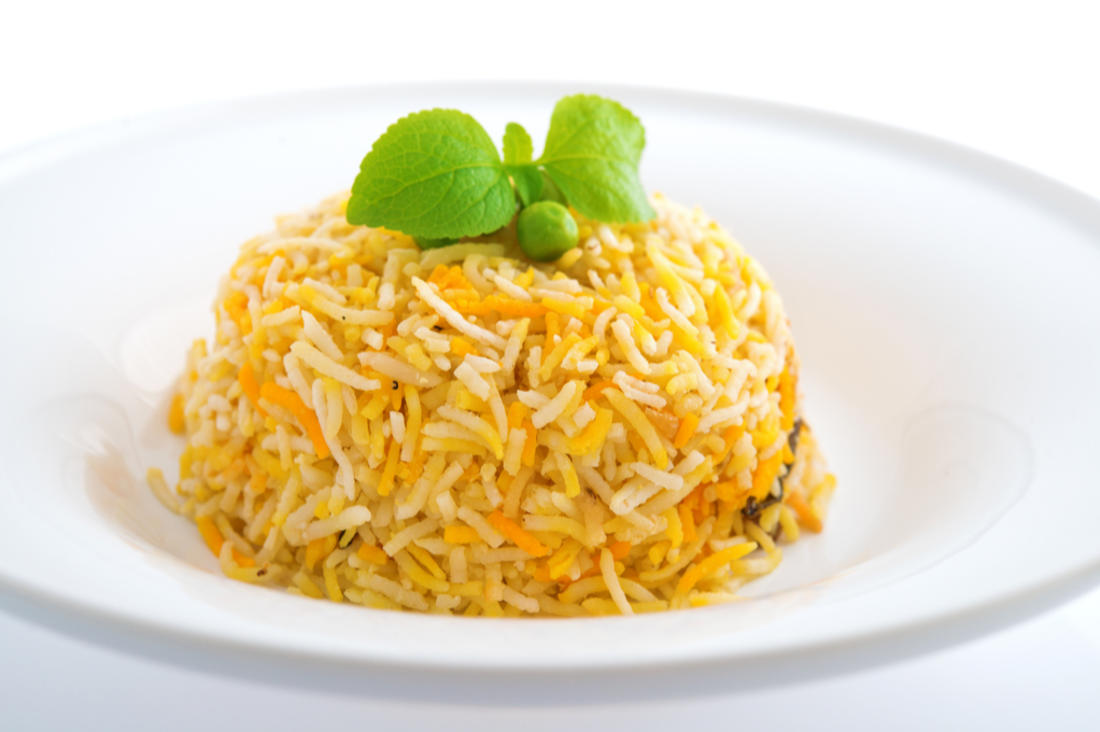 الأرز البرياني بطريقة صحية خطوة بخطوة