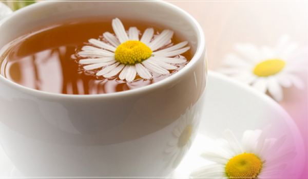 سر تناول كوب شاي البابونج لعلاج القولون وتسهيل عملية الهضم وحل الكثير من المشاكل