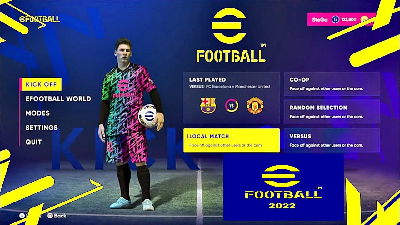 لعبة eFootball PES 2022 الجديدة