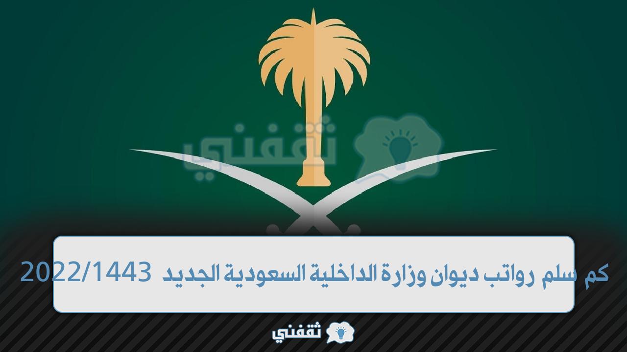 كم سلم رواتب ديوان وزارة الداخلية السعودية الجديد 1443/2022 والبدلات للضباط والأفراد