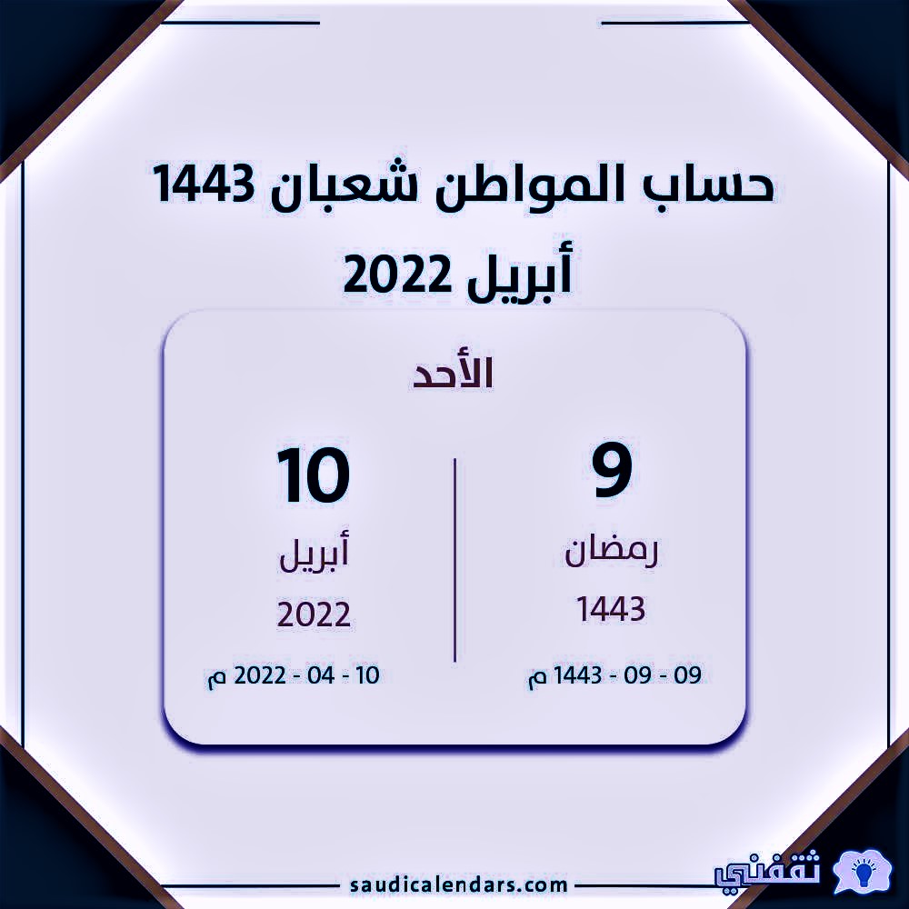 صدرت أهلية حساب المواطن للدورة 53 أبريل 2022