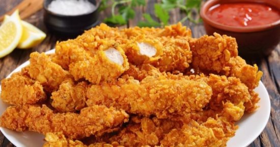 وصفات جديدة ومختلفة لعمل دجاج ستربس عادي وحار في المنزل علي طريقة مطعم كنتاكي