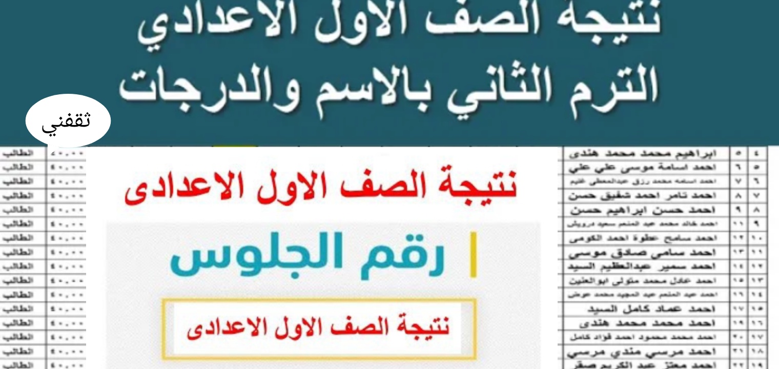 تحديث رابط نتيجة الصف الأول الإعدادي 2022 الترم الثاني مبروووك النجاح