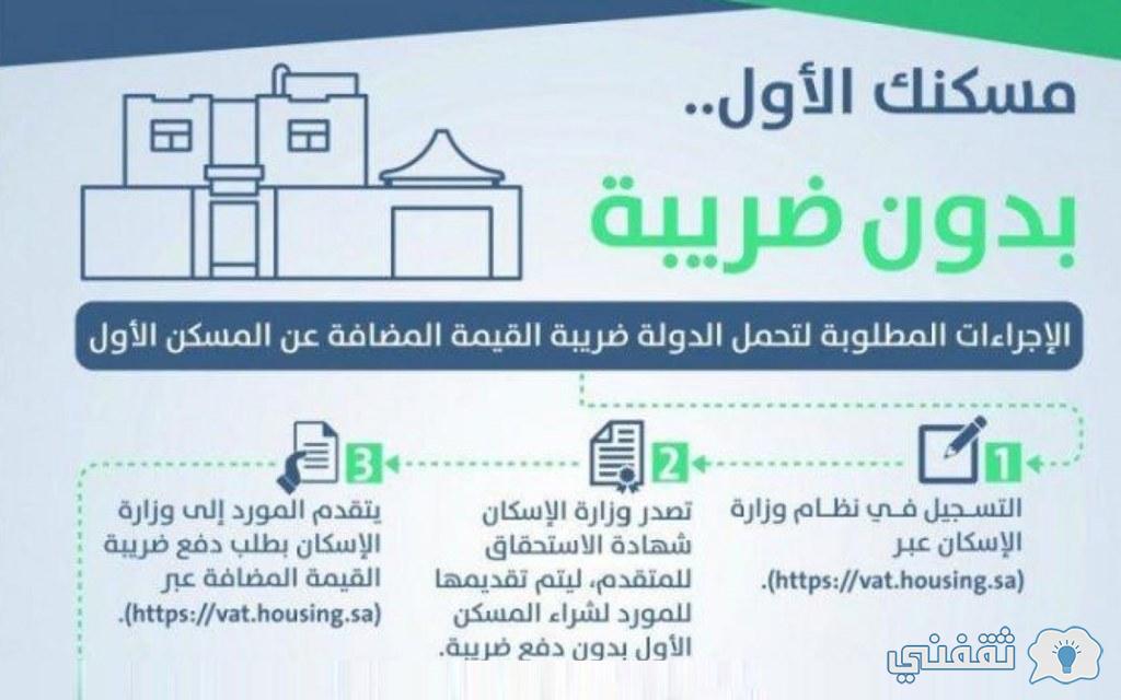 إنجاز استخراج شهادة المسكن الأول vat.housing.gov.sa شروط مُيسرة لإعفاءات هيئة الزكاة والضريبة