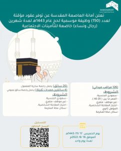 تجهيزات أمانة العاصمة المقدسة للحج