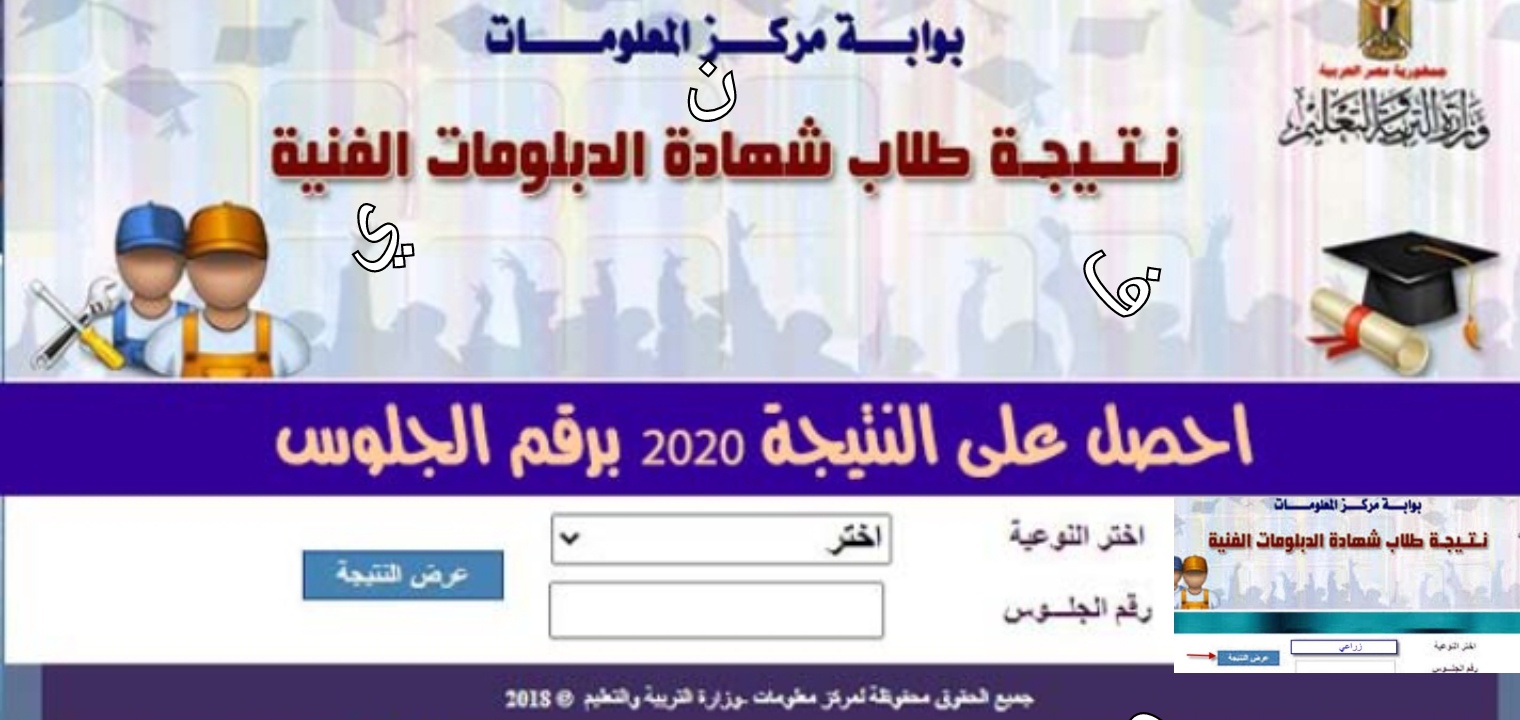 رابط نتيجة الدبلومات الفنية 2022