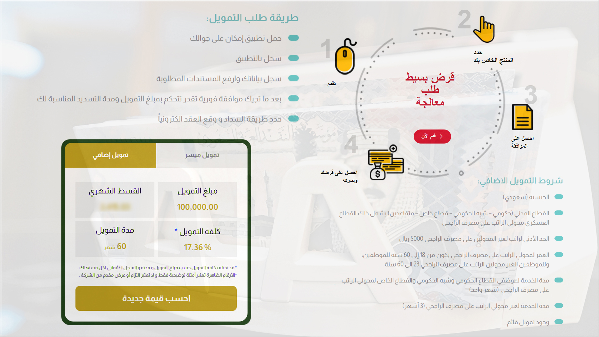 تمويل شخصي بدون كفيل سريع وفوري في السعودية