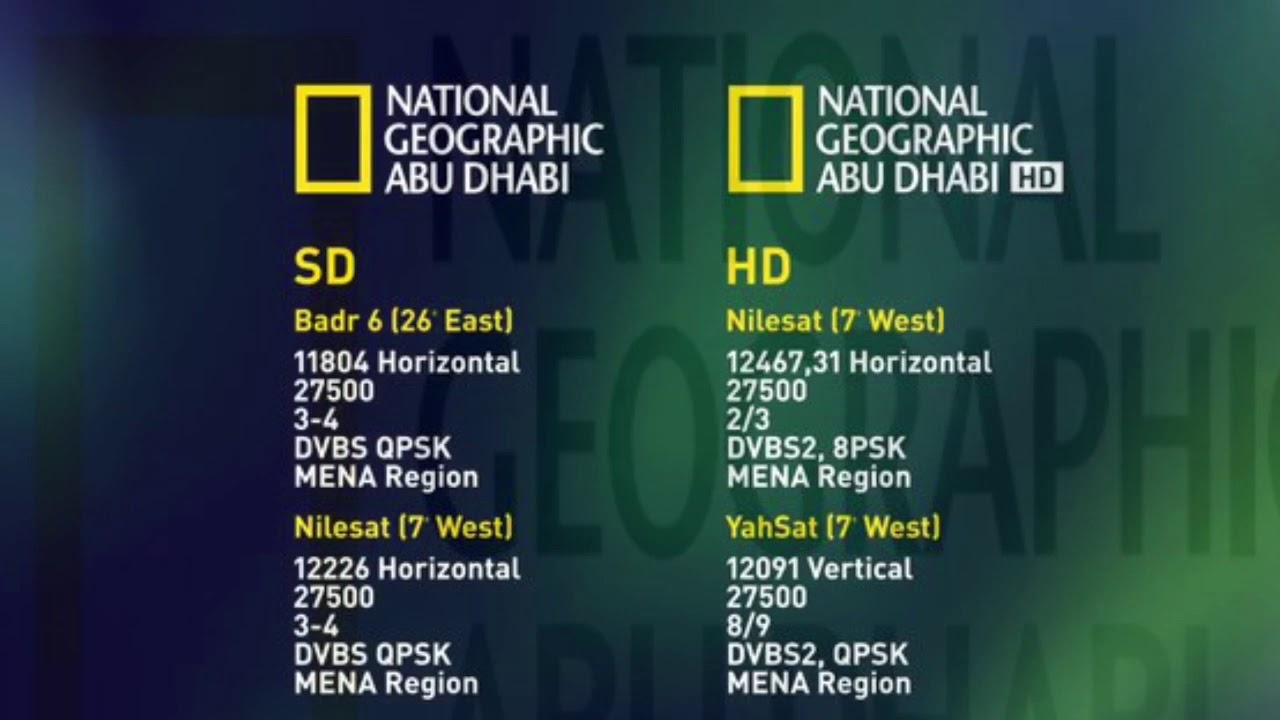أحدث تردد لقناة ناشيونال جيوغرافيك National Geographic علي النايل سات