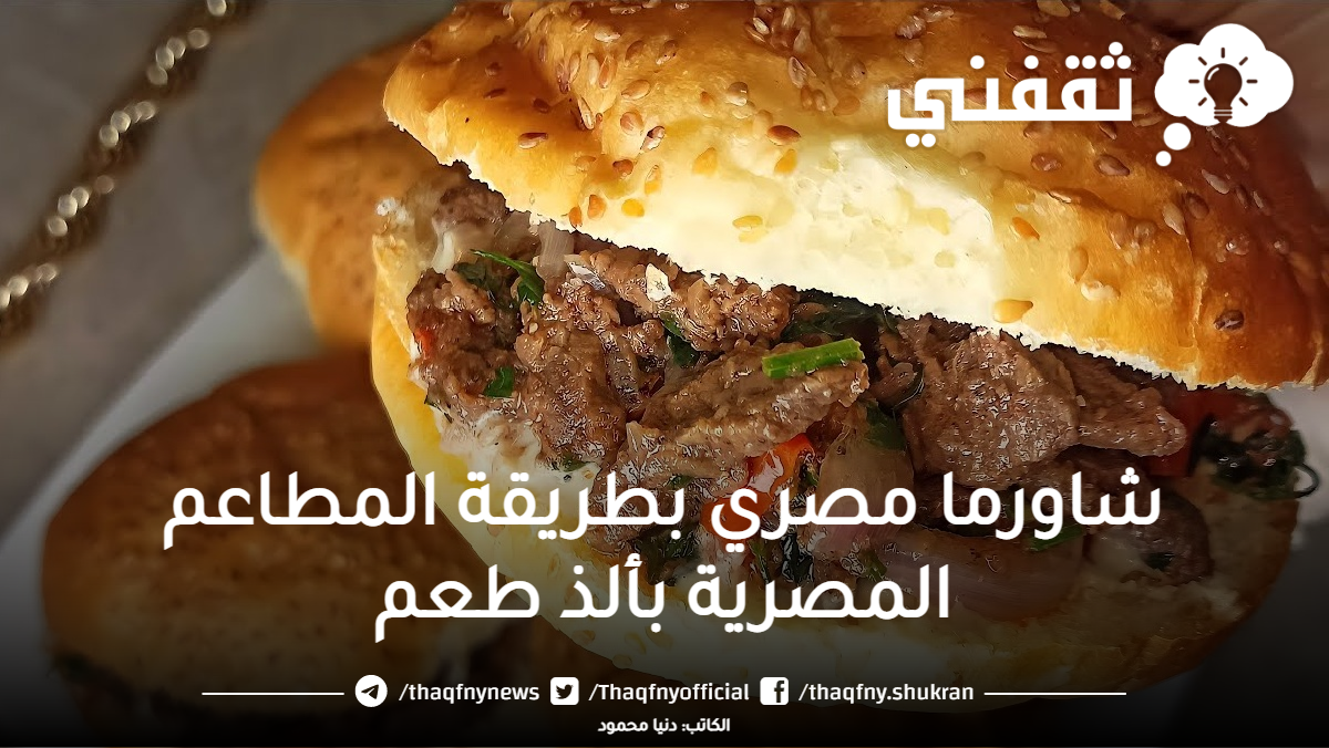 شاورما مصري بطريقة المطاعم المصرية بألذ طعم