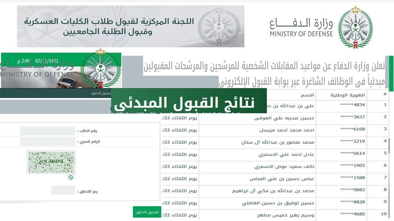نتائج قبول الكليات العسكرية لخريجي الثانوية العامة في السعودية .. رابط وطريقة الاستعلام