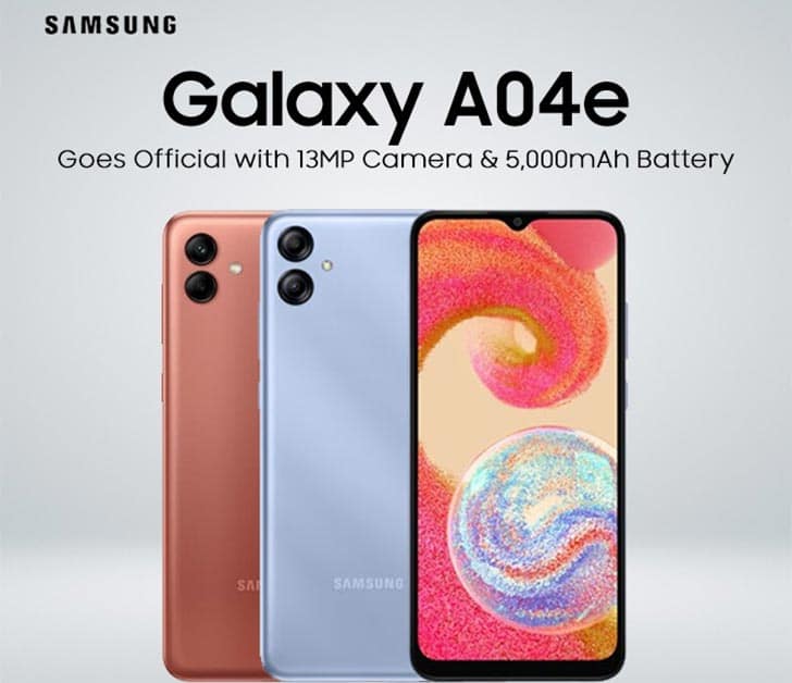 Samsung Galaxy A04e أفضل الهواتف الاقتصادية من سامسونج بطارية قوية ومعالج ممتاز
