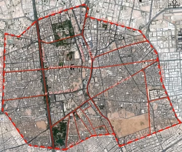 خريطة الهدد الرسمية قائمة الأحياء العشوائية التي عليها إزالة في مكة