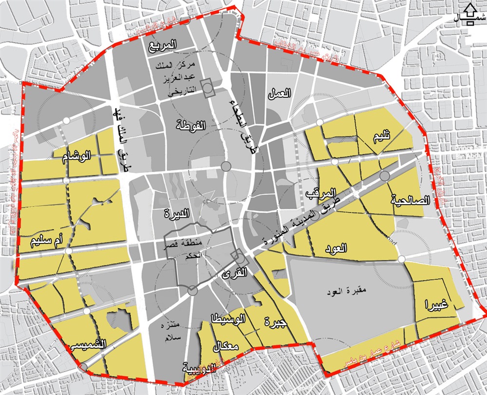 (ازالات السعودية) المناطق العشوائية التي عليها ازاله في الرياض 1445 وفق "خريطة الرياض الذكية للهدد" 