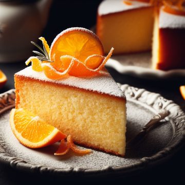 طريقة عمل وصفة كيكة البرتقال الاقتصادية الهشة بدون بيض “Orange cake recipe”