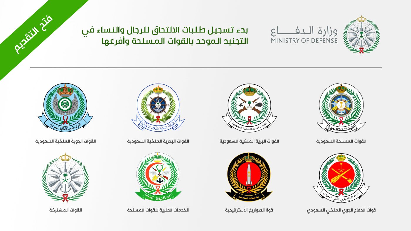 وزارة الدفاع.. بوابة التجنيد الموحد شروط وطريقة التقديم للرجال والنساء 1445